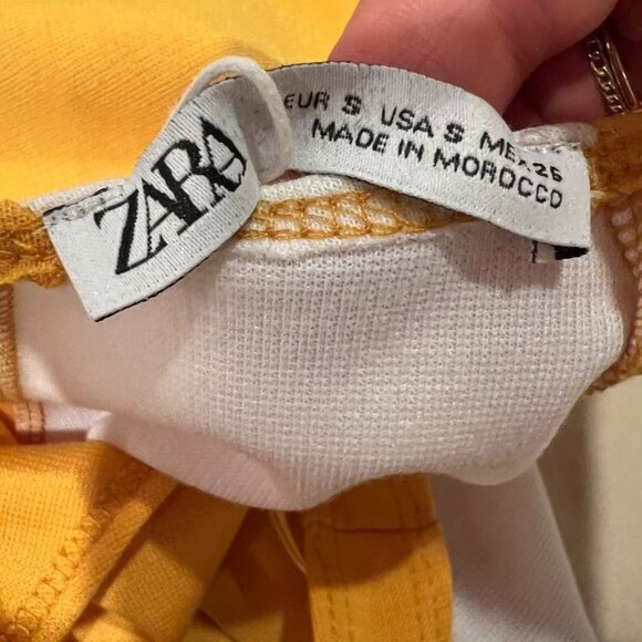 Zara Color Block Geometric Bodycon Dress NWT Size Small - Picture 6 of 8